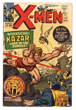 The X-Men Vol 1 10 FN (6.0) (1965) 