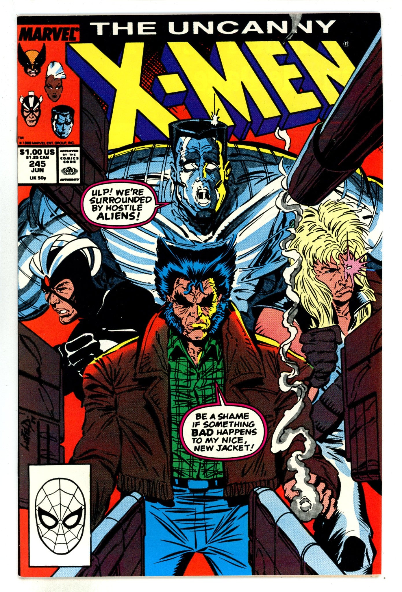 The Uncanny X-Men Vol 1 245 High Grade (1989) 