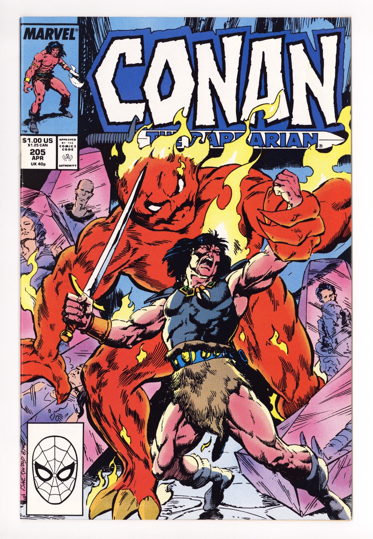 Conan the Barbarian Vol 1 205 High Grade (1988) 