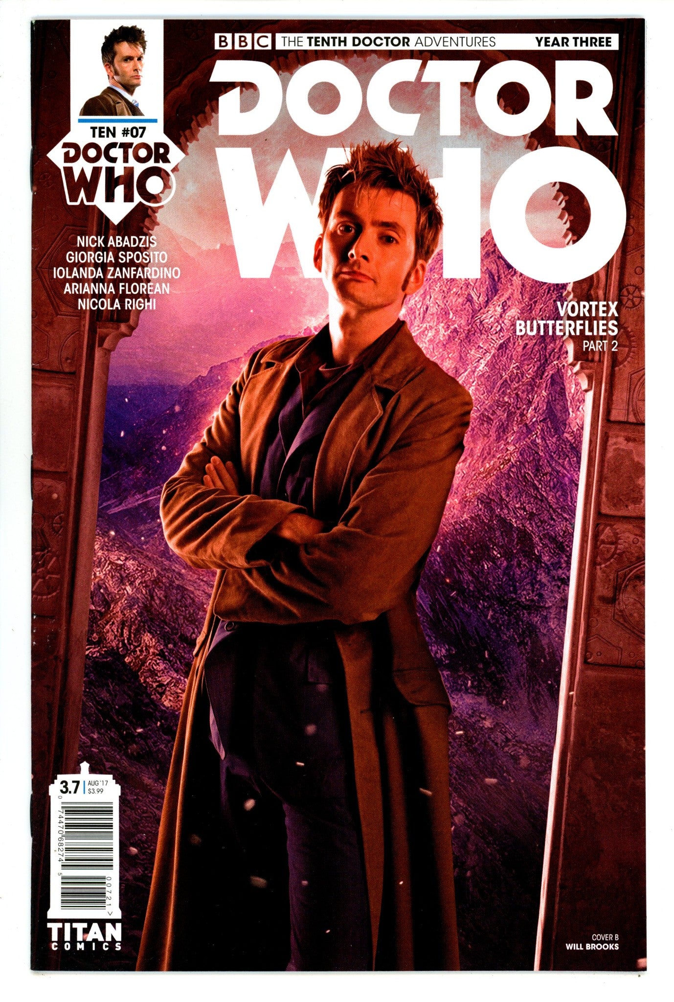 Doctor Who: The Tenth Doctor, Year Three 7 High Grade (2017) Photo Variant 