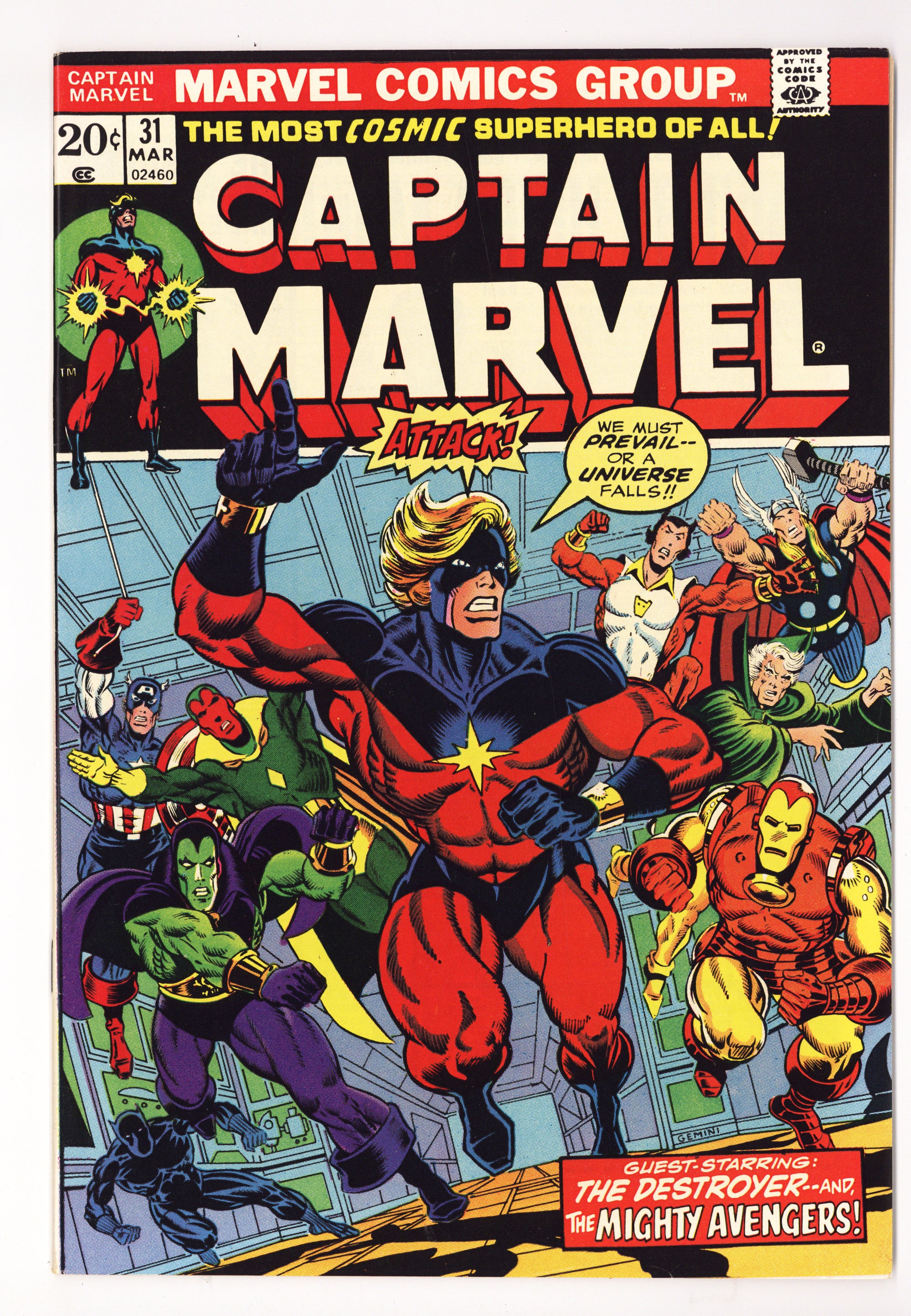 Captain Marvel Vol 1 31  VF/NM (9.0)   (1974)        