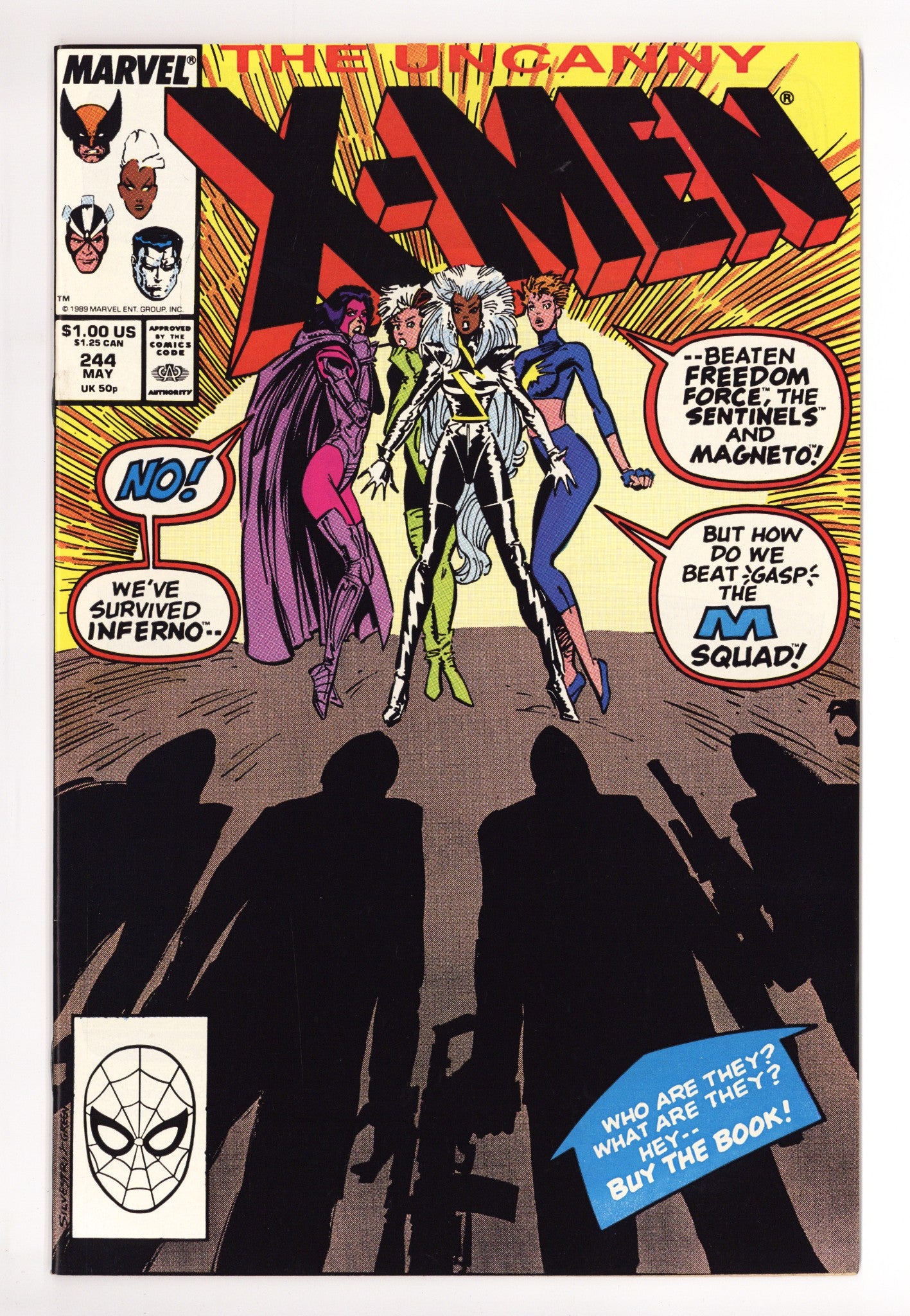 The Uncanny X-Men Vol 1 244 VF/NM (9.0) (1989) 