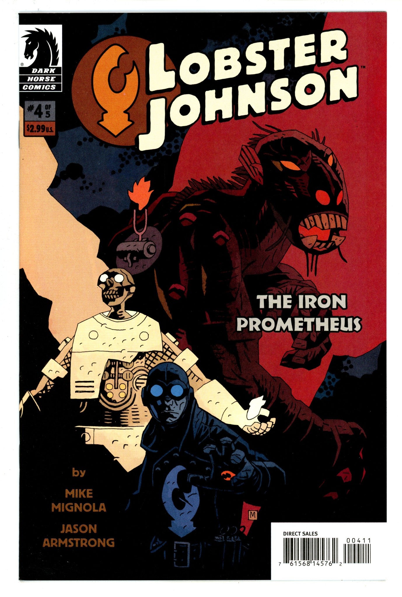 Lobster Johnson: The Iron Prometheus 4 High Grade (2007) 