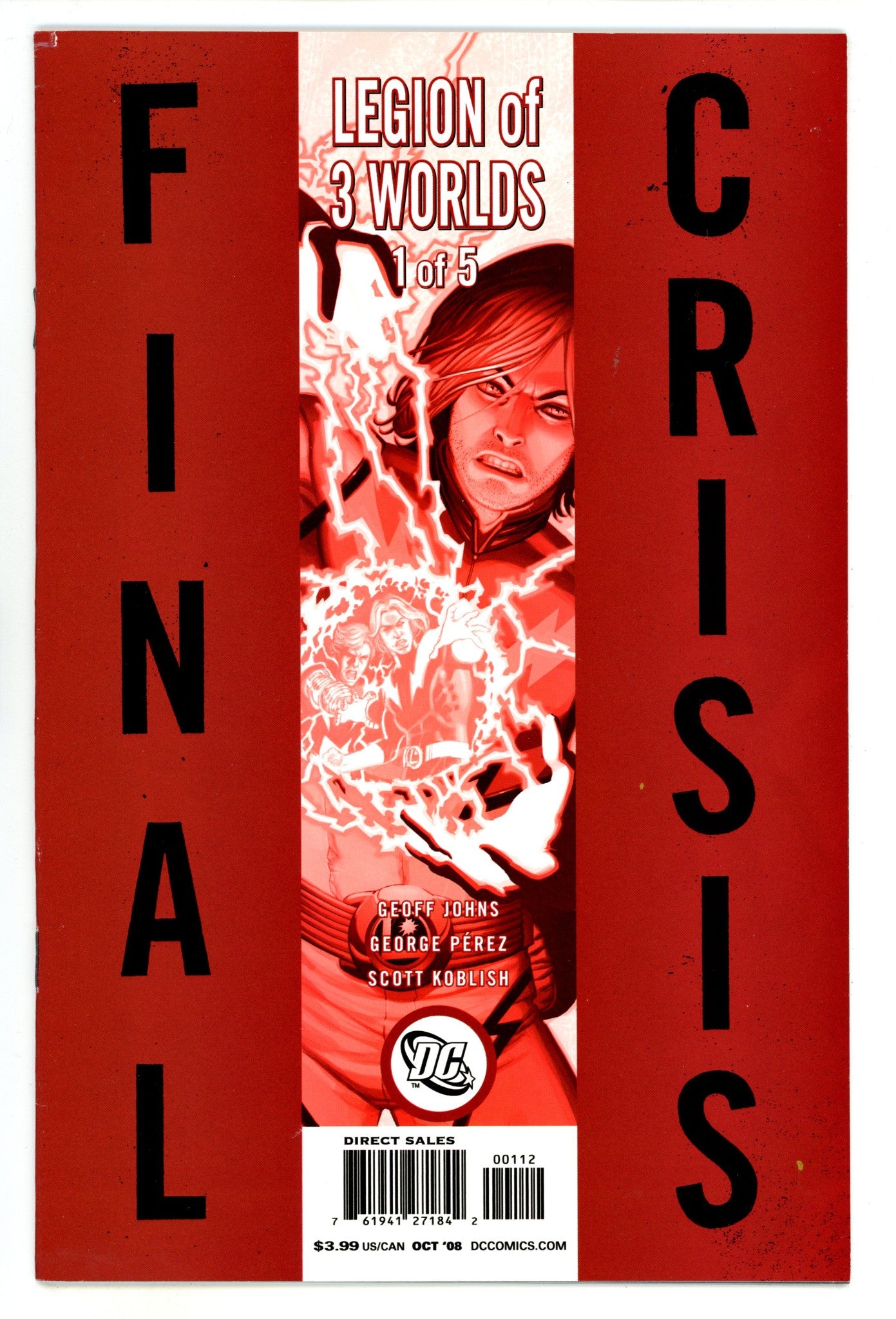 Final Crisis: Legion of Three Worlds 1 Mid Grade (2008) 2nd Print 