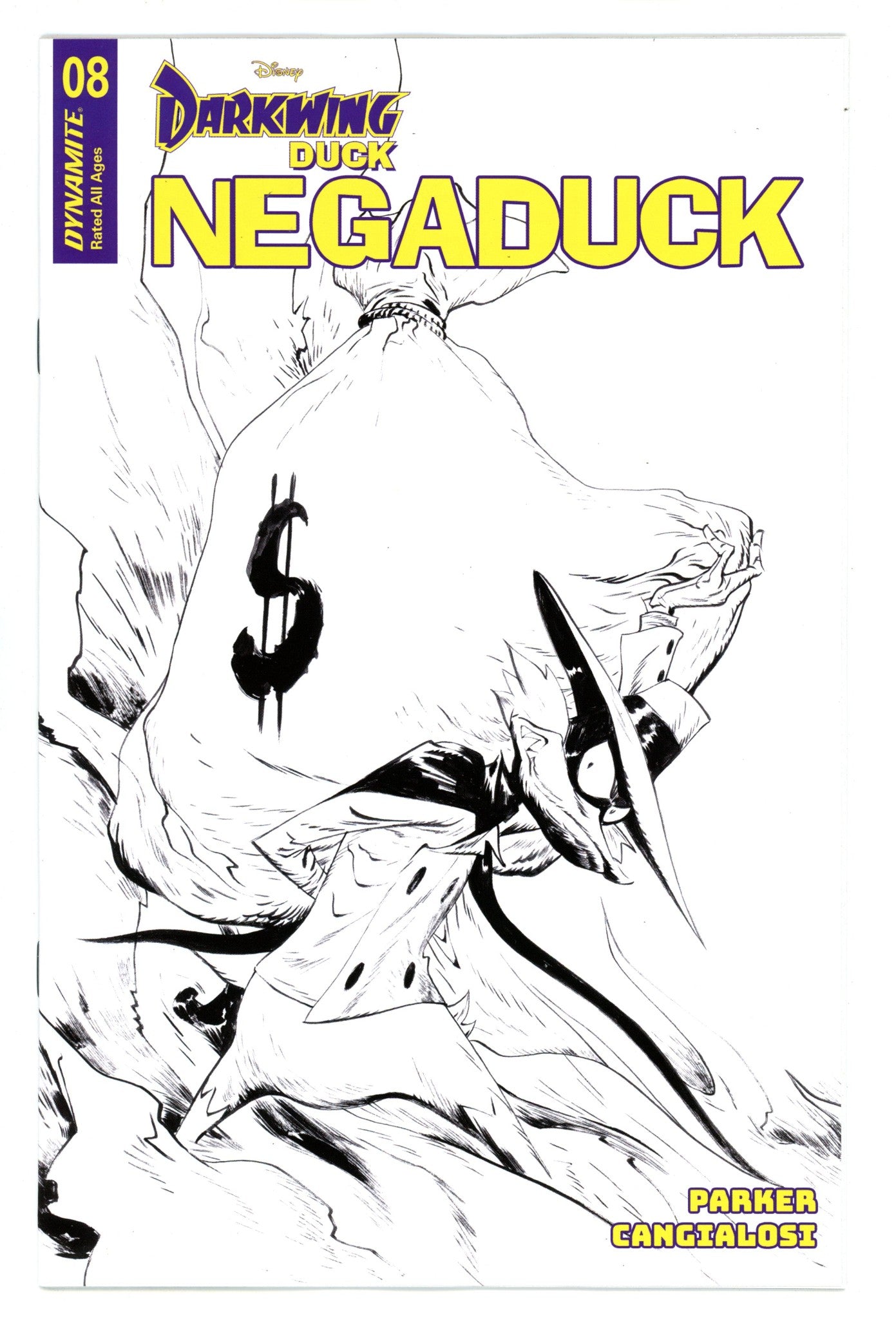 Negaduck 8 Lee Line Art Incentive Variant (2024)