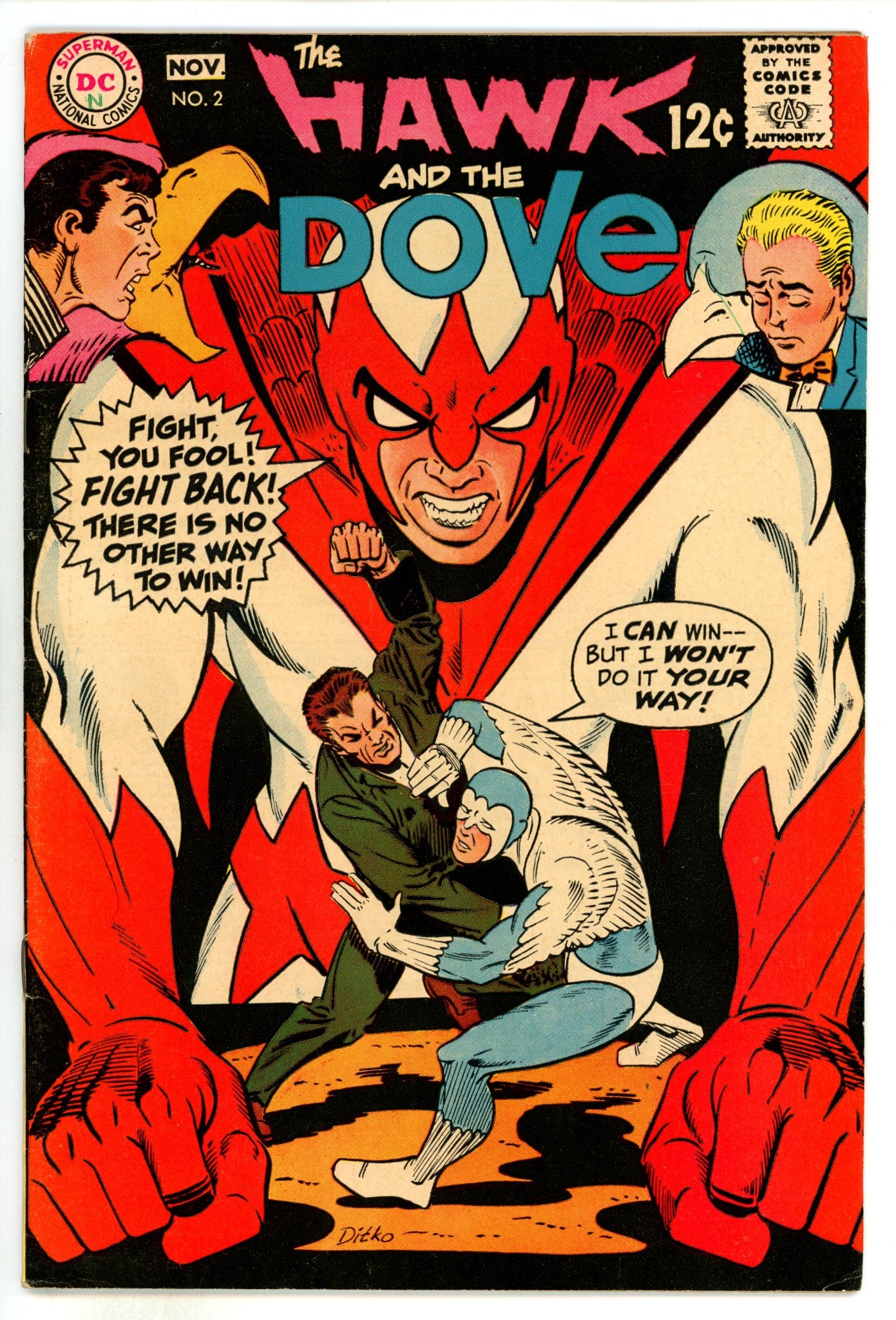 The Hawk and the Dove Vol 1 2 Low Grade (1968) 