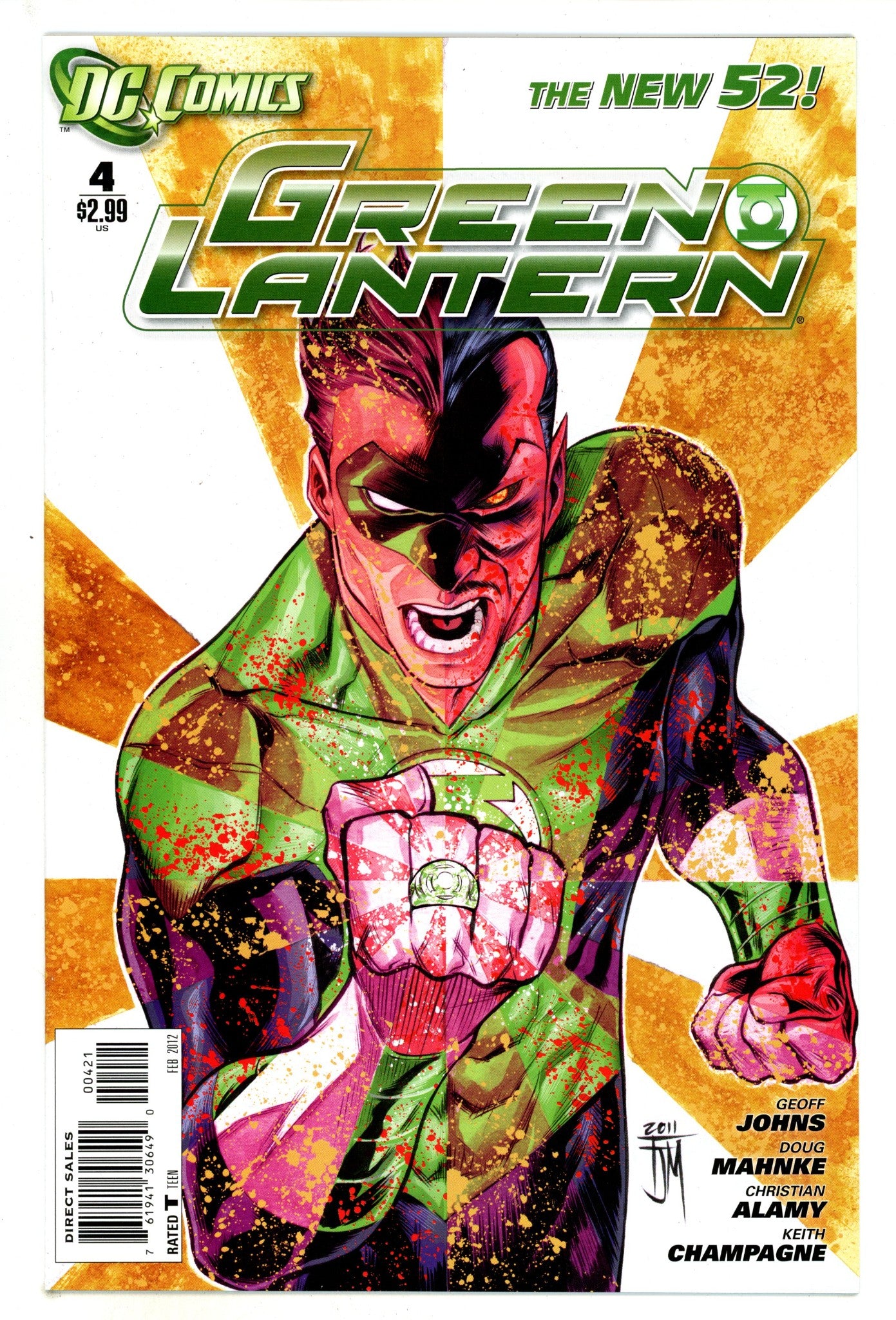 Green Lantern Vol 5 4 Mid Grade (2012) Manapul Variant 