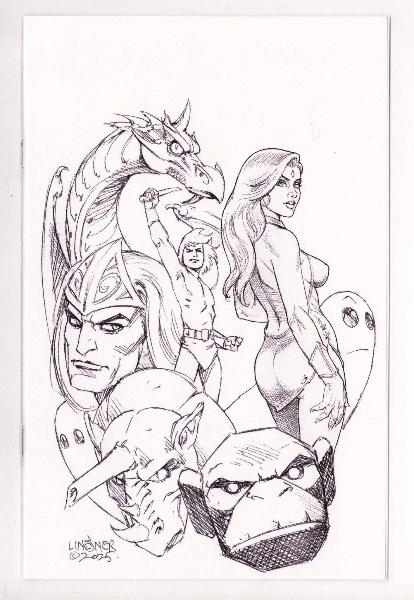 Herculoids 8 Linsner B&W Virgin Incentive (2025)