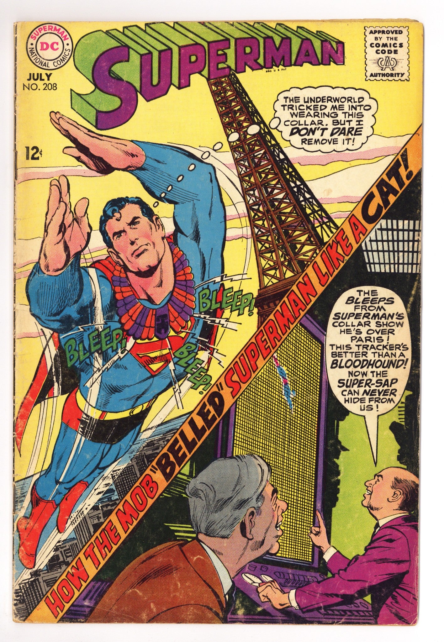 Superman Vol 1 208  GD+ (2.5)   (1968)        