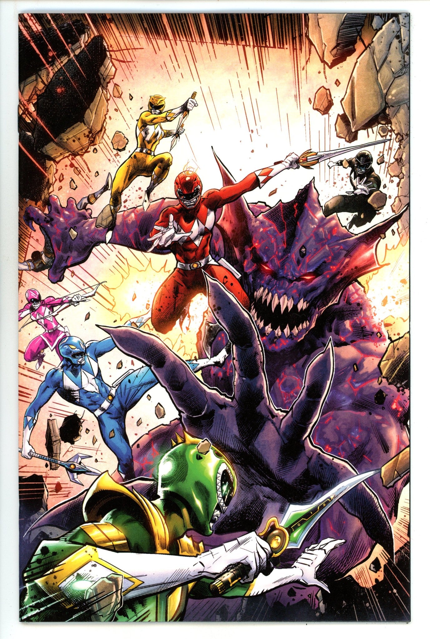 Mighty Morphin Power Rangers Darkest Hour 1 Hairsine Incentive Variant NM (2024)