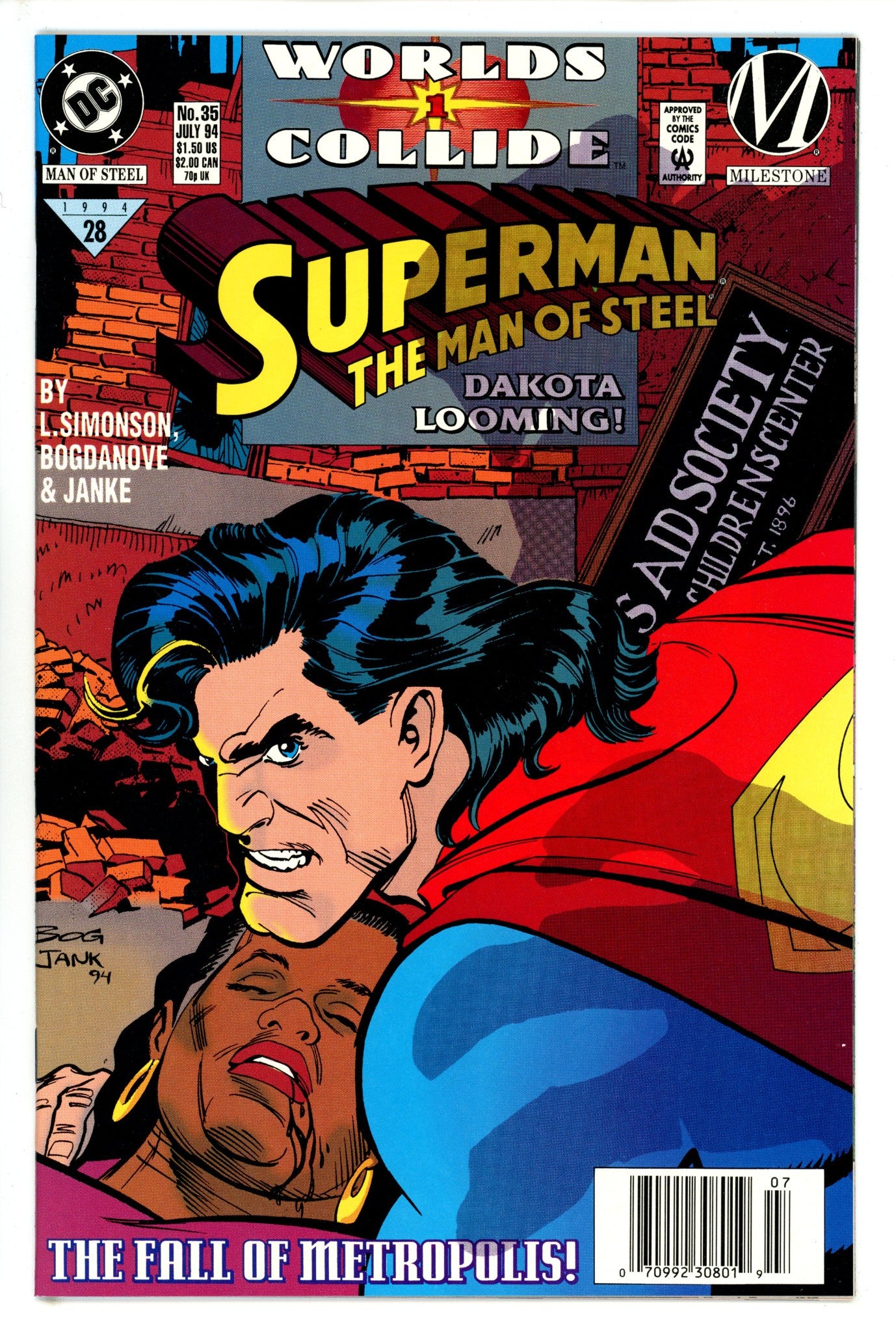 Superman: The Man of Steel 35 Newsstand NM (1994)