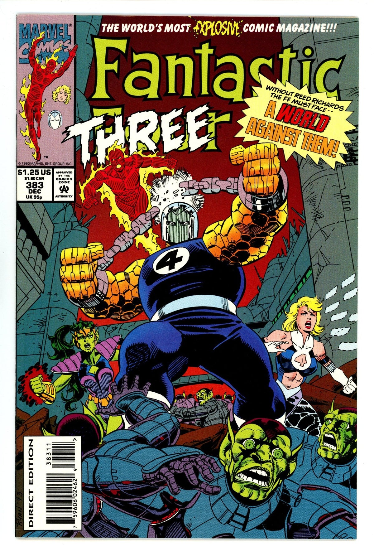 Fantastic Four Vol 1 383  High Grade   (1993)