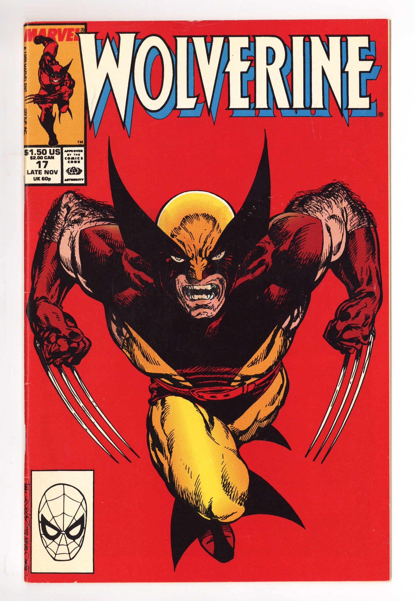 Wolverine Vol 2 17 FN (6.0) (1989) 