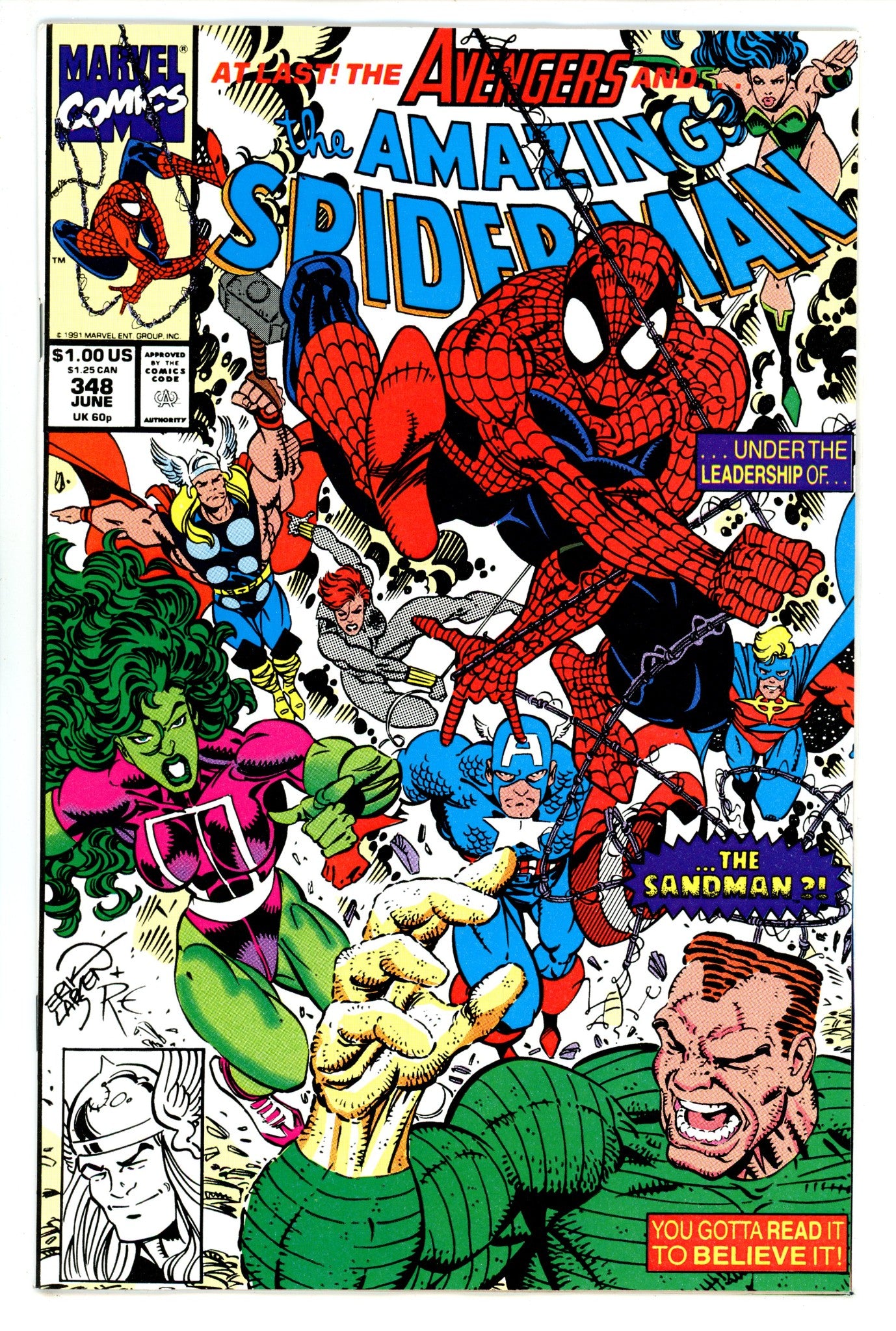 The Amazing Spider-Man Vol 1 348 NM- (9.2) (1991) 