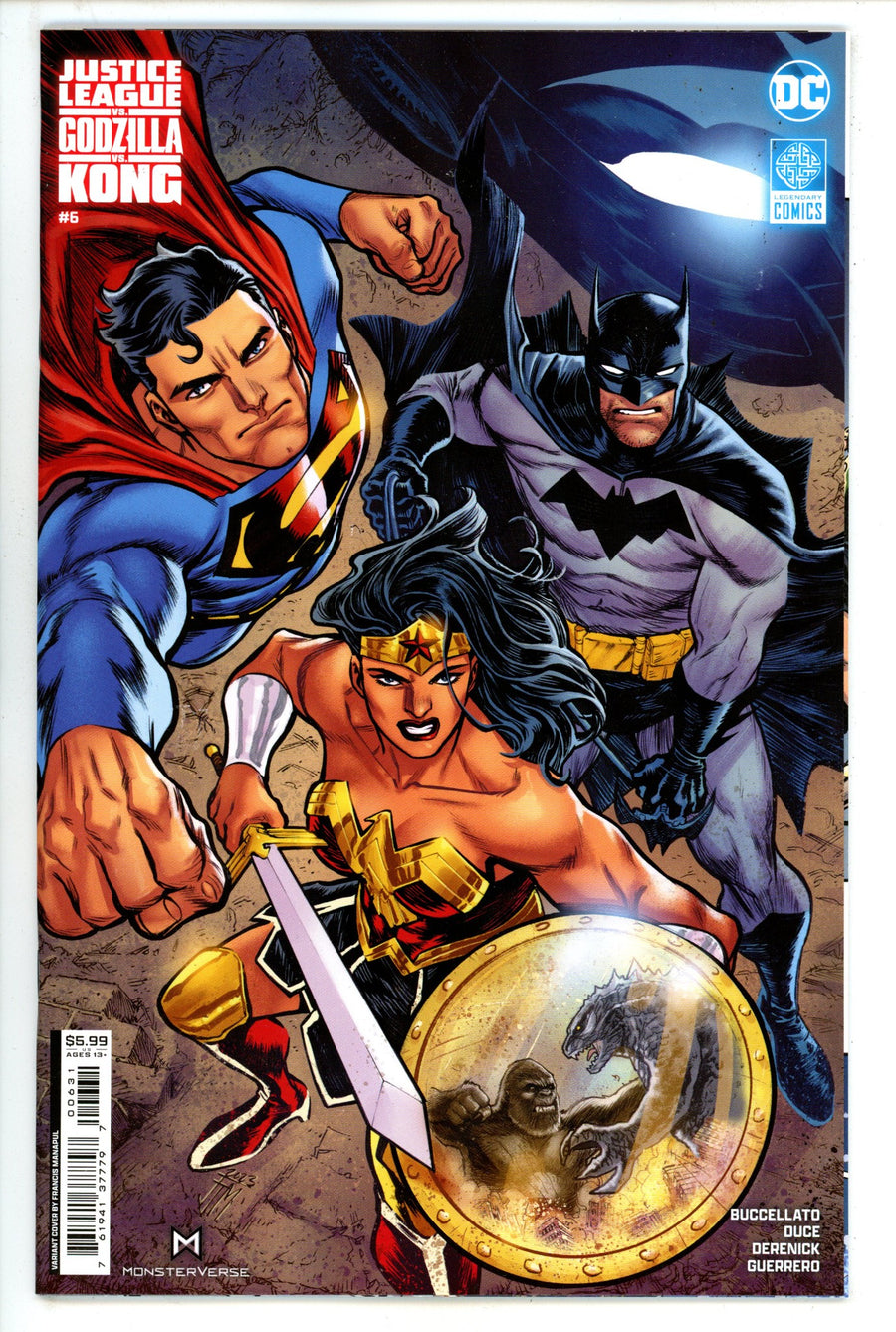 Justice League Vs Godzilla Vs Kong 6 Manapul Variant (2024)
