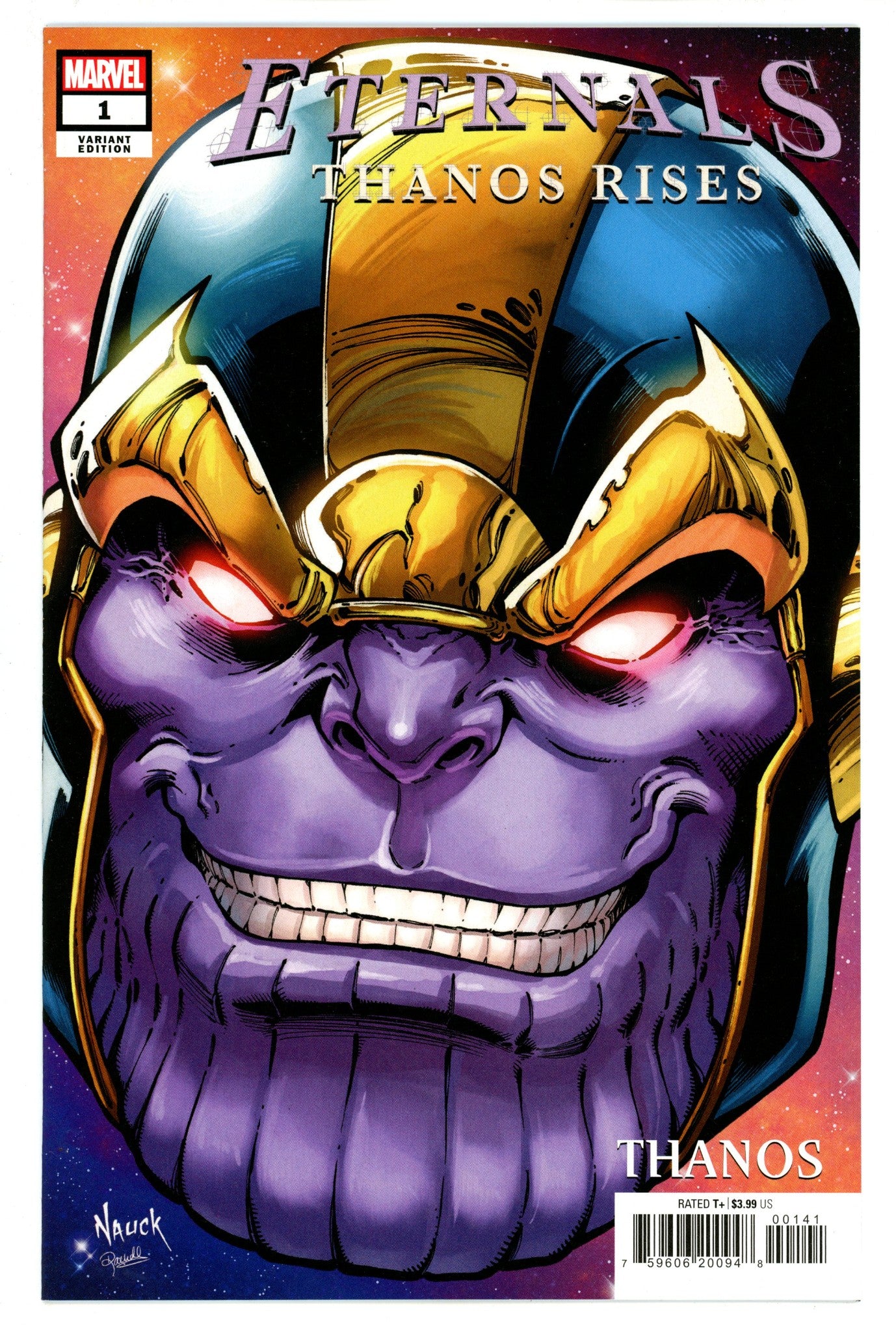 Eternals: Thanos Rises 1 High Grade (2021) Nauck Variant 