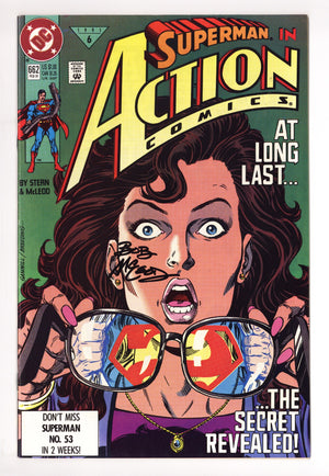Action Comics Vol 1 662 VF- (7.5) (1991) Signed x1 Cover Bob McLeod
