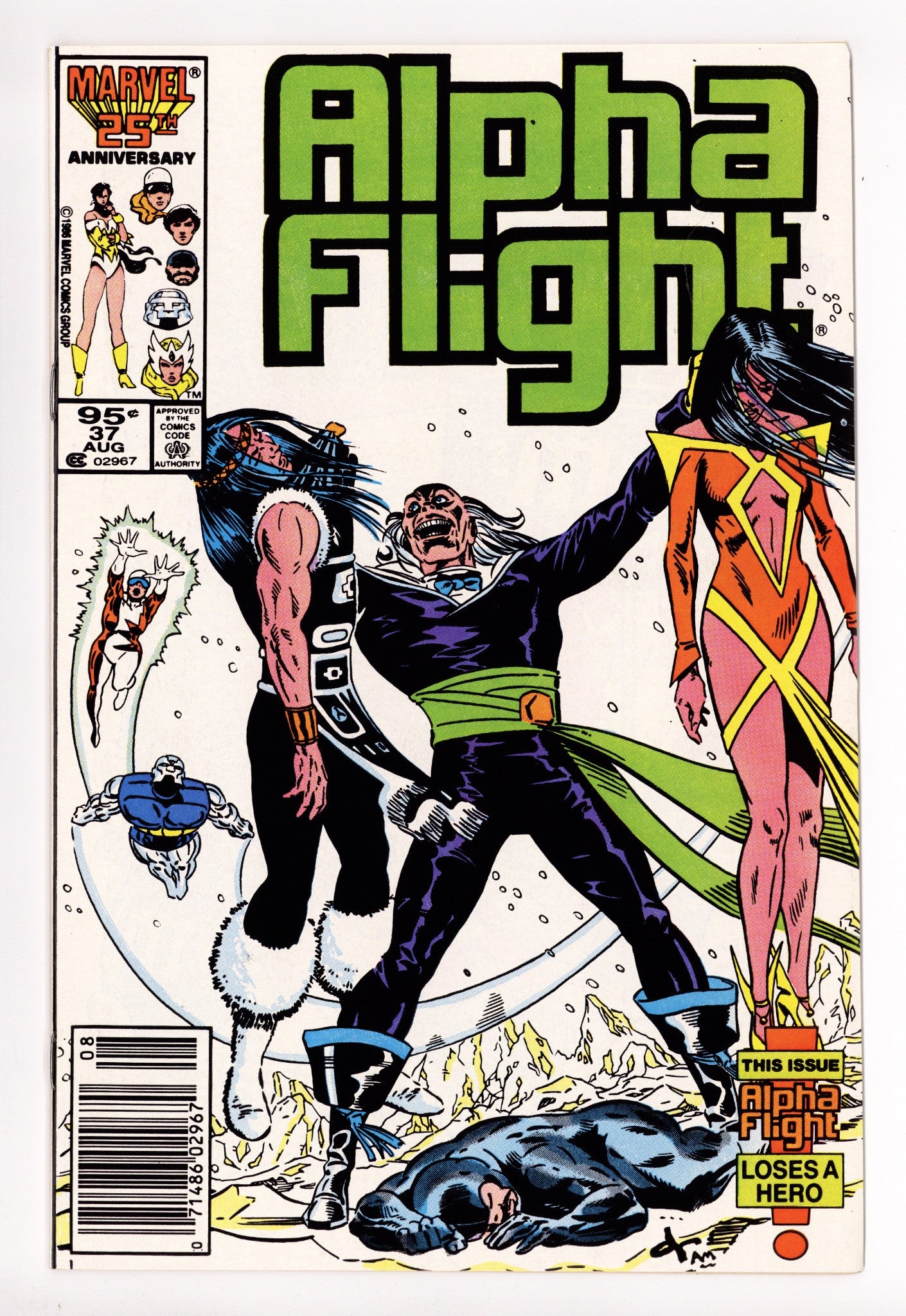 Alpha Flight Vol 1 37  VF/NM (9.0)   (1986)     Canadian Price Variant  