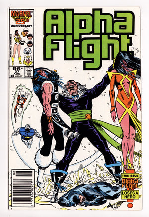 Alpha Flight Vol 1 37  VF/NM (9.0)   (1986)     Canadian Price Variant