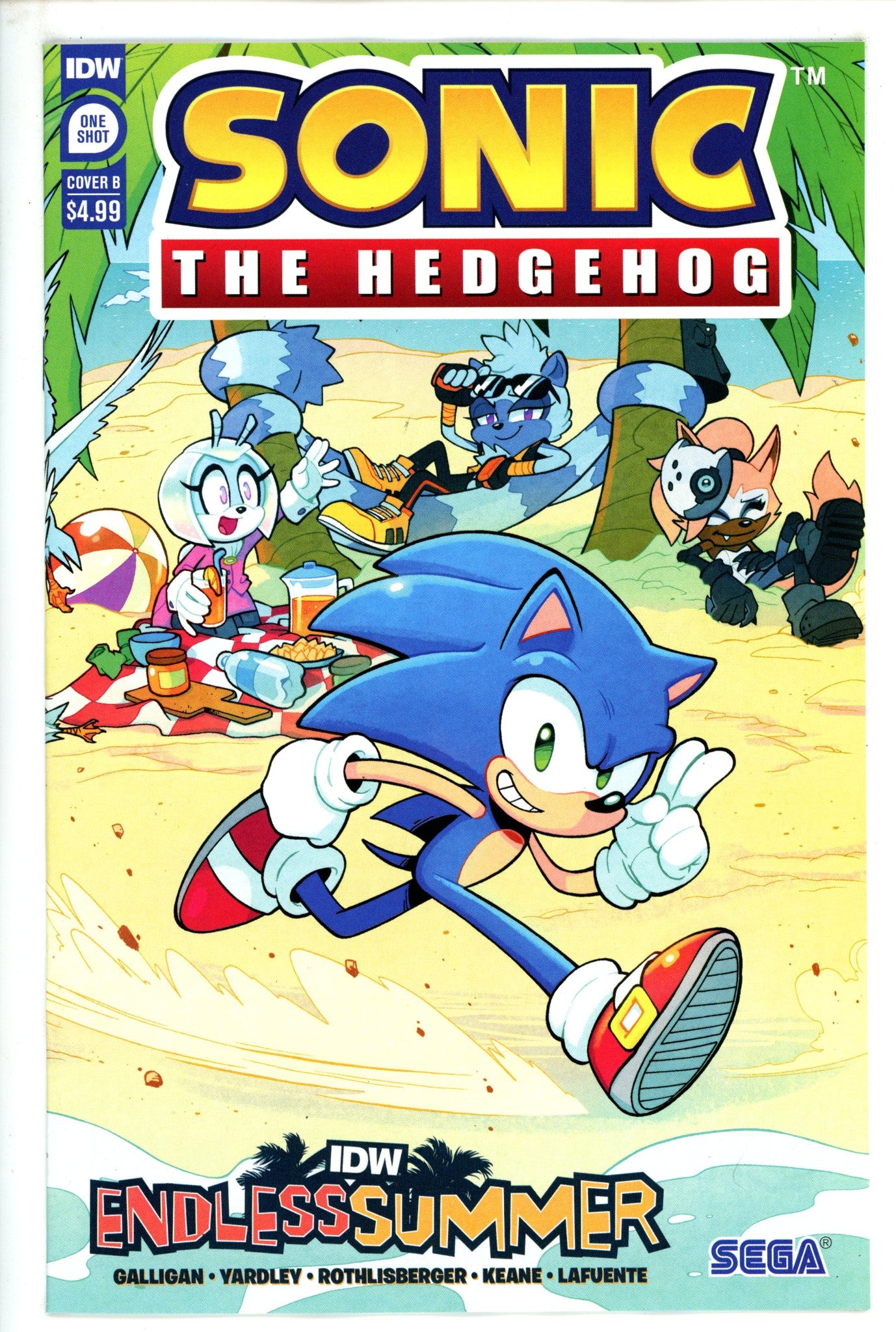 IDW Endless Summer Sonic The Hedgehog 1 Lawrence Connecting Variant (2023)