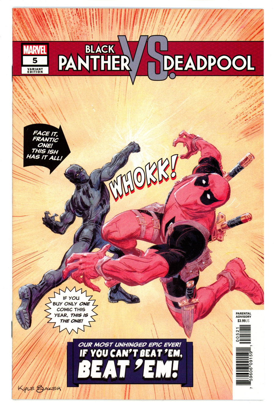 Black Panther vs Deadpool 5 High Grade (2019) Baker Variant 