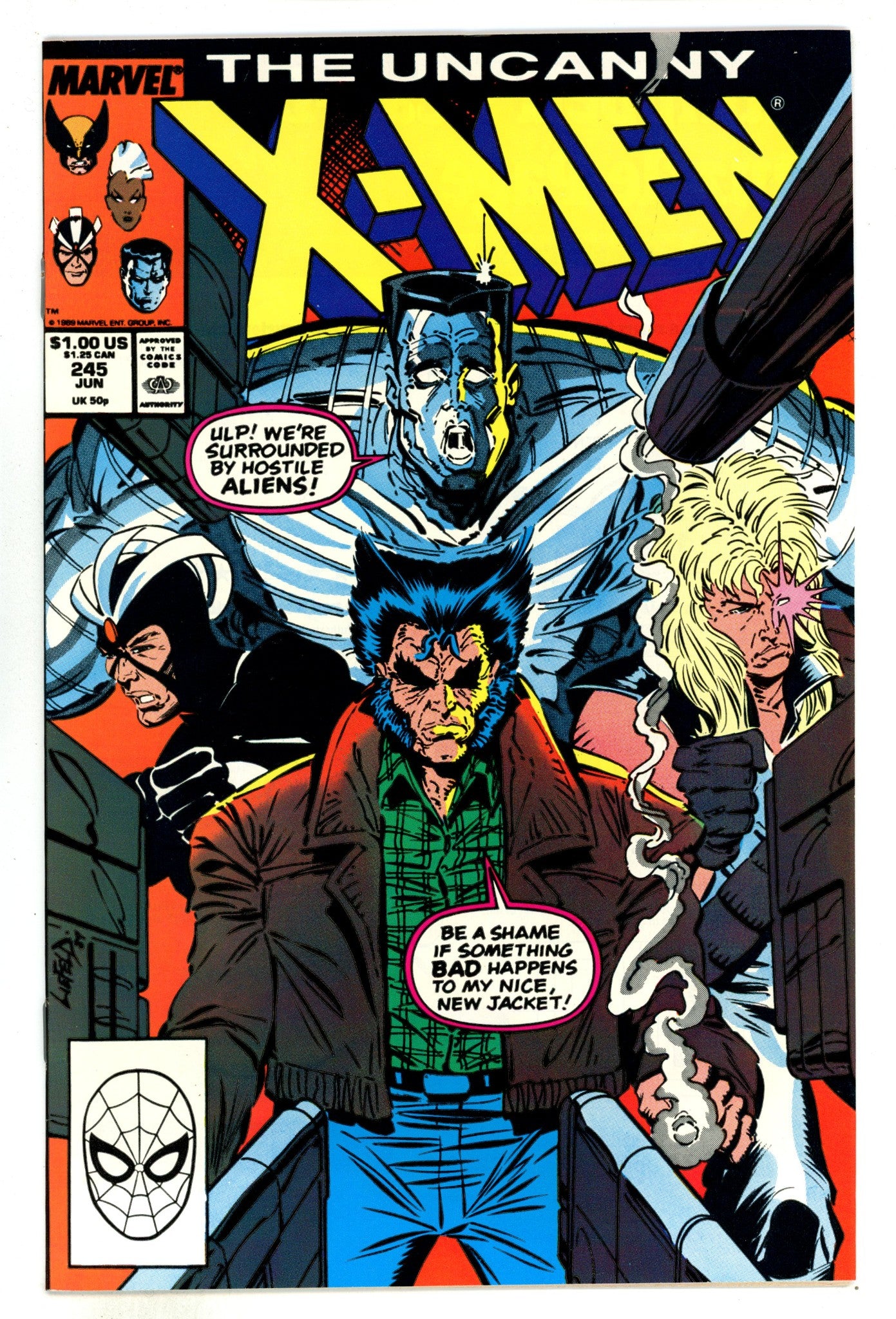 The Uncanny X-Men Vol 1 245 NM- (9.2) (1989) 