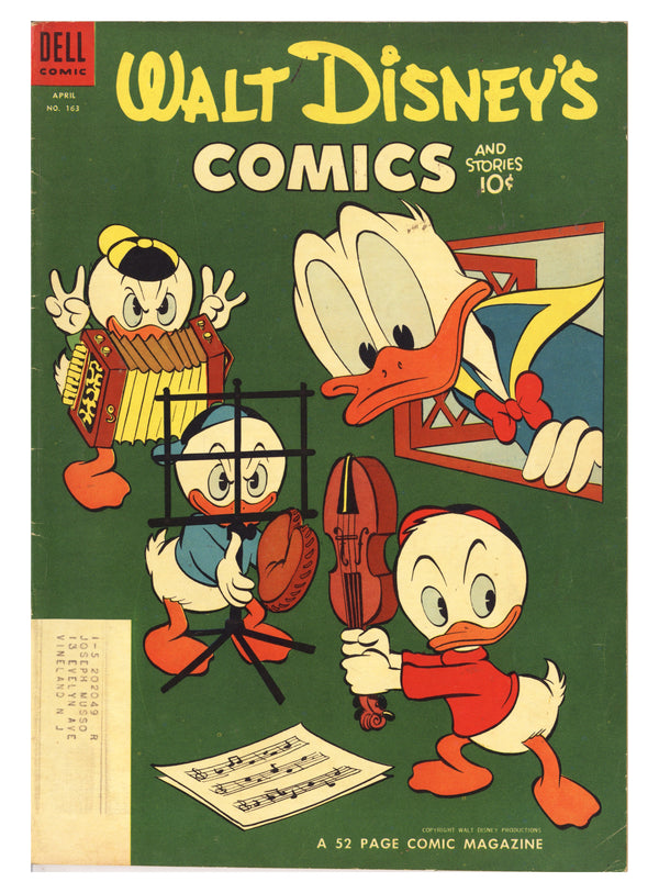 Walt Disney's Comics and Stories Vol 14 7 (163) FN+ (6.5) (1954)