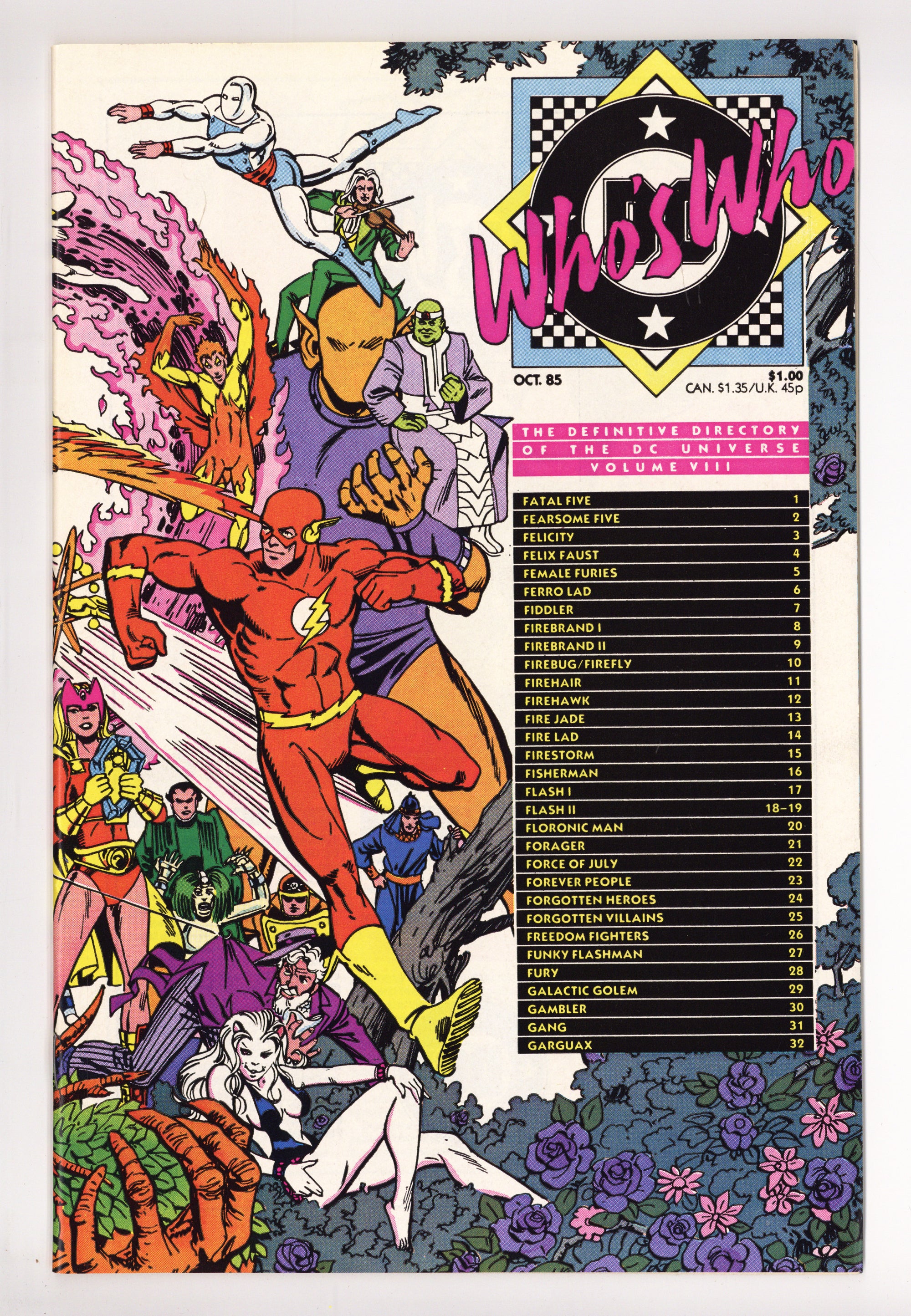 Who's Who: The Definitive Directory of the DC Universe 8 High Grade (1985) 