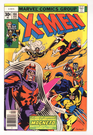 The X-Men Vol 1 104  FN/VF (7.0) Apparent, Bottom Staple Detached  (1977)