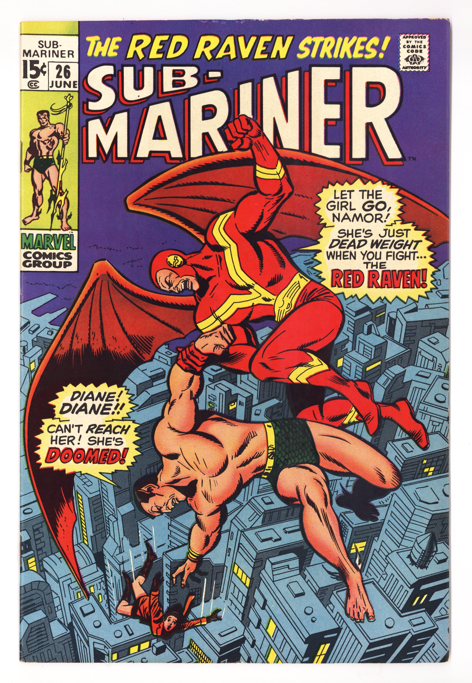 Sub-Mariner Vol 1 26  VF+ (8.5)   (1970)        