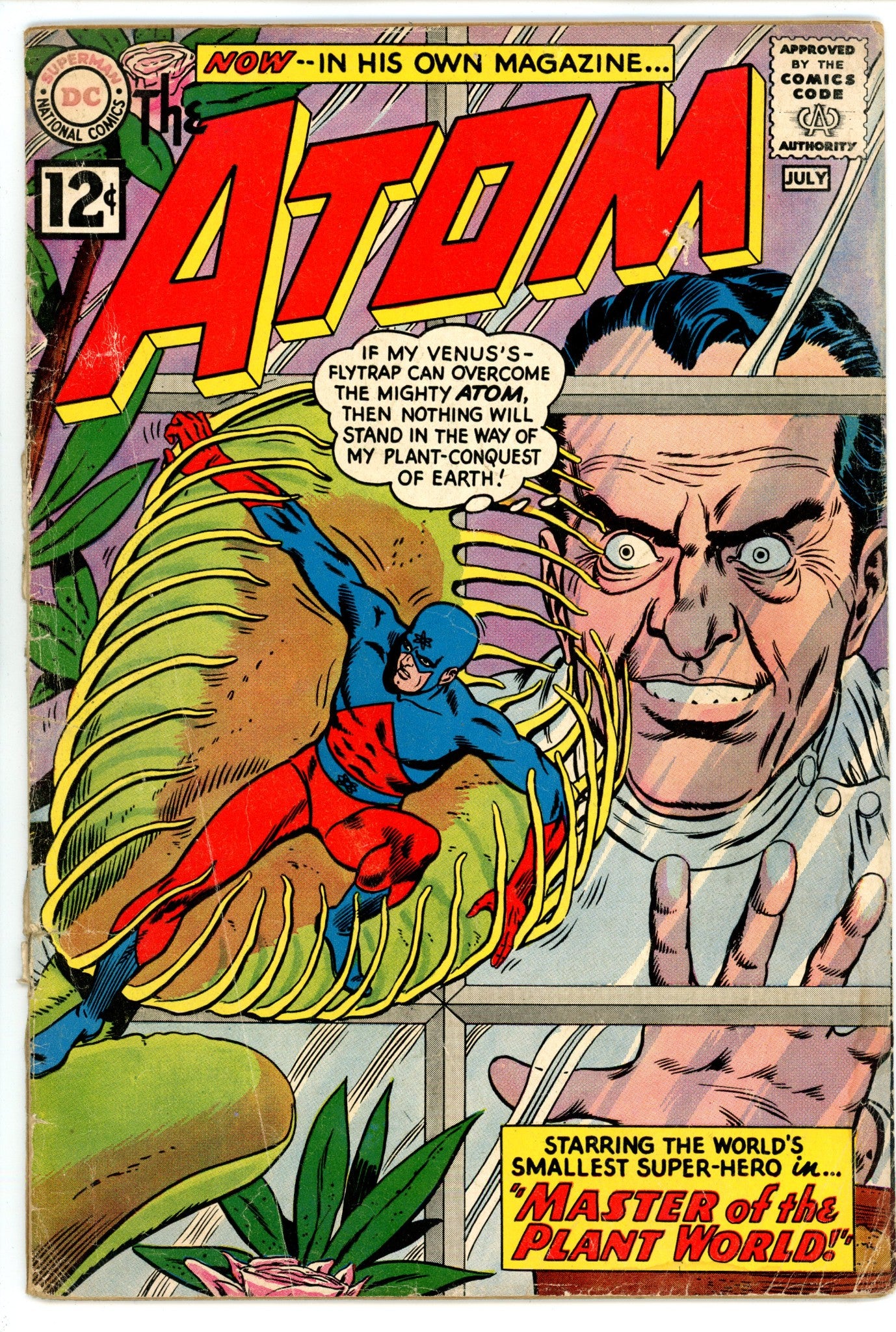 The Atom Vol 1 1 PR (0.5) Spine Completely Split (1962) 