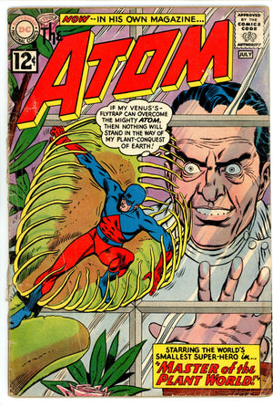 The Atom Vol 1 1 PR (0.5) Spine Completely Split (1962) 