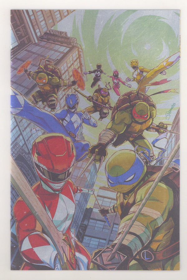 Mighty Morphin Power Rangers / Teenage Mutant Ninja Turtles III 1 Zonno Foil Virgin Variant (2025)