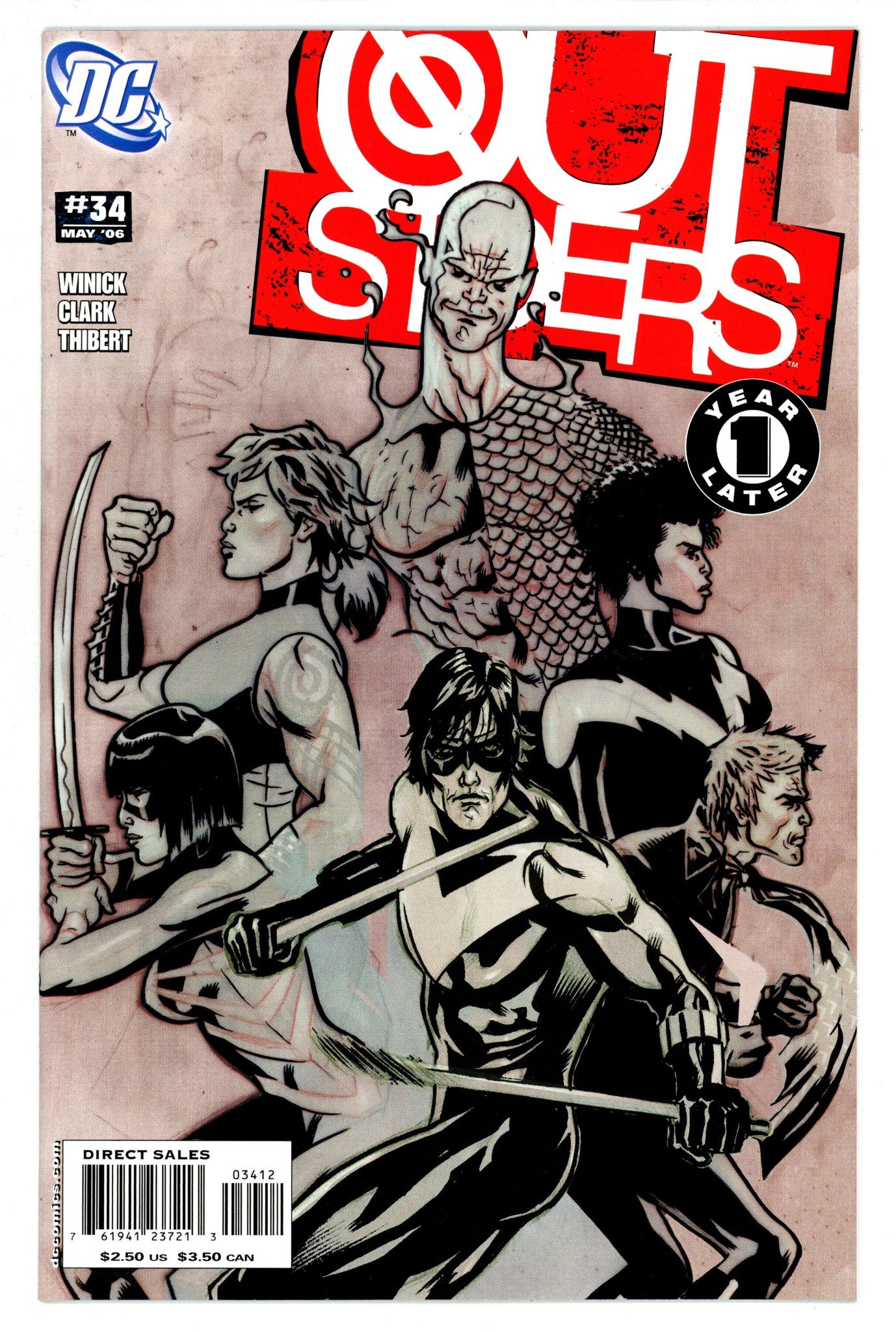 Outsiders Vol 3 34 High Grade (2006) 2nd Print 