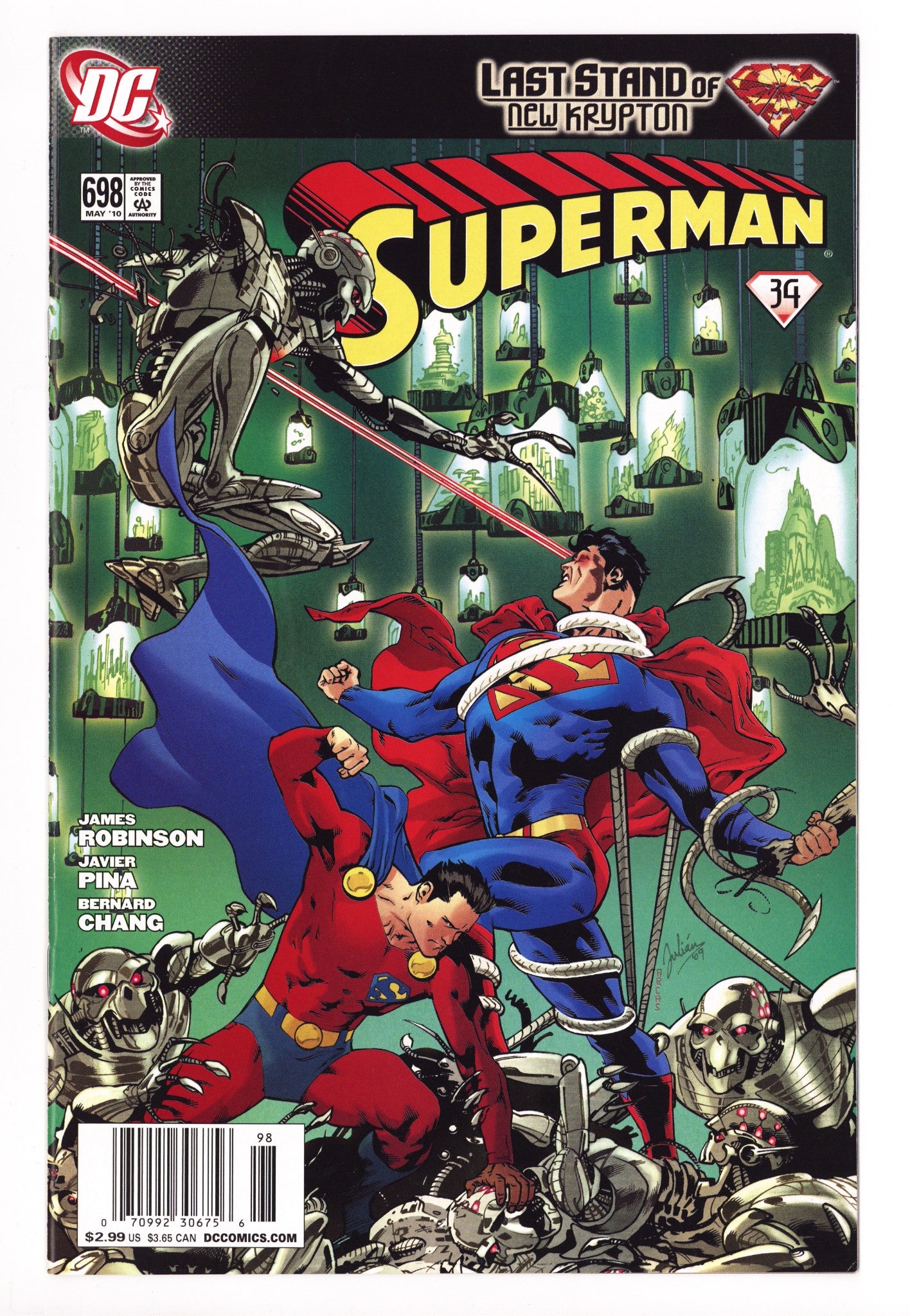 Superman Vol 1 698 VF (8.0) (2010) Newsstand 