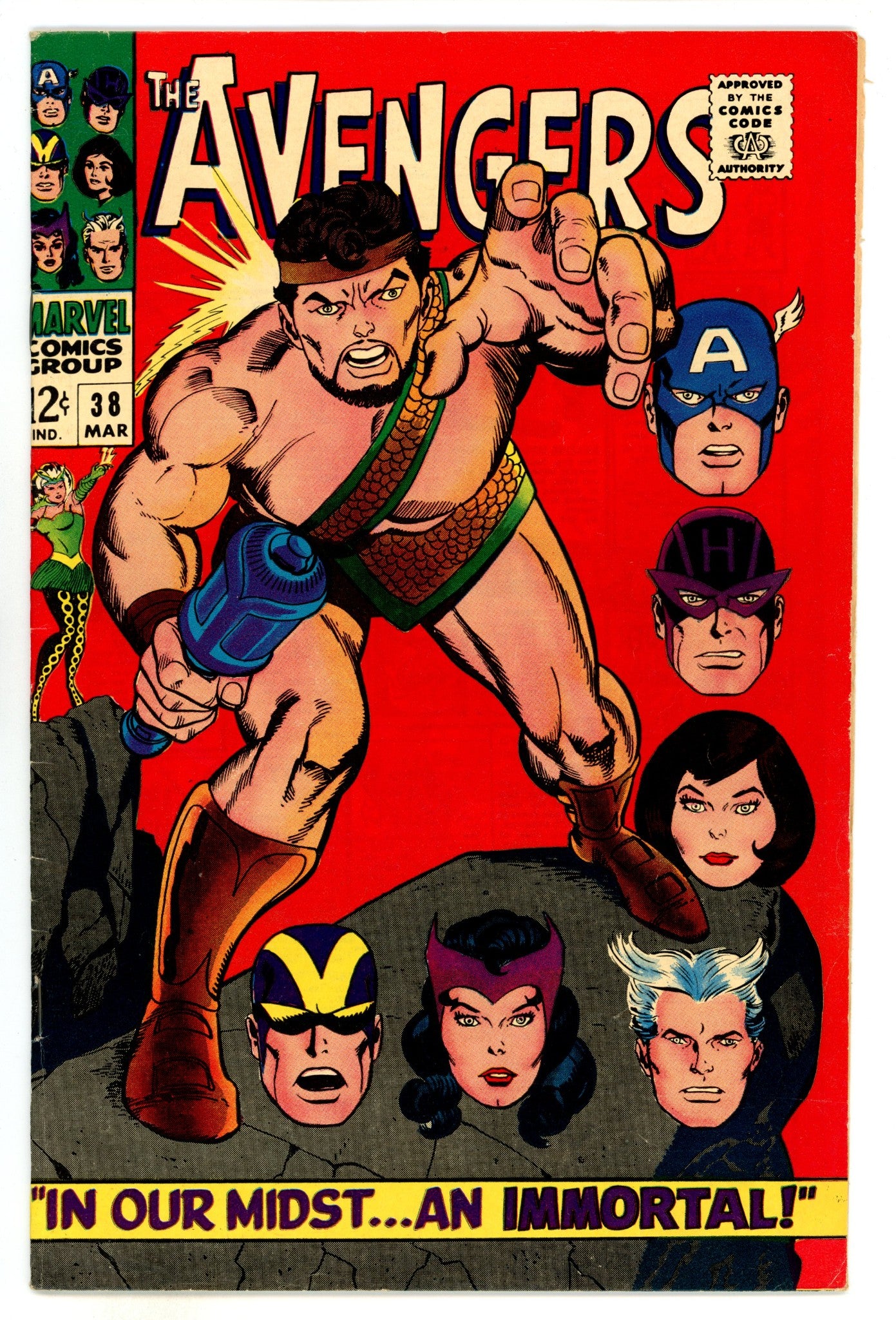 The Avengers Vol 1 38  VF- (7.5)  (1967)  
