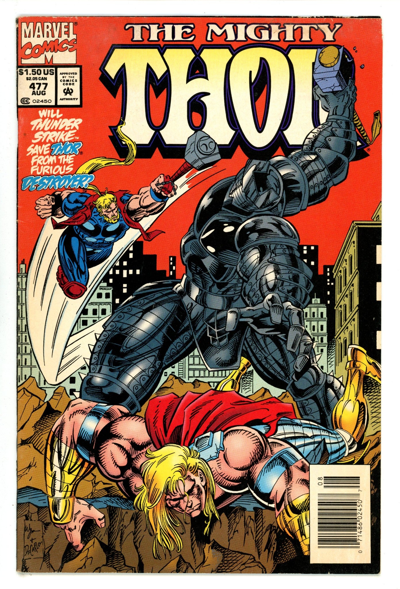 Thor Vol 1 477 Mid Grade (1994) Newsstand 