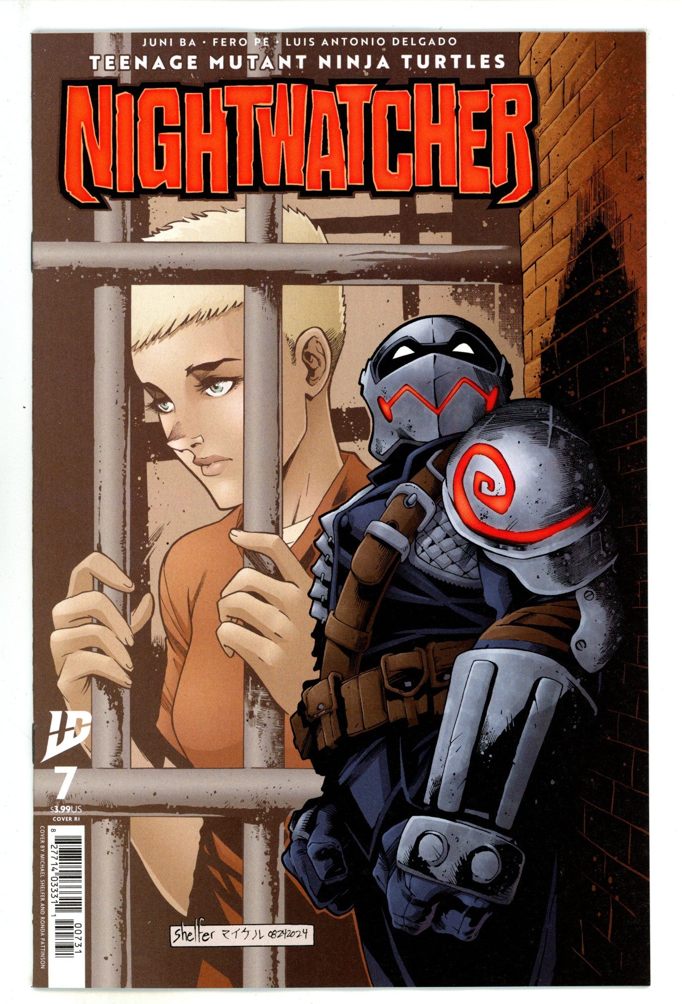 Teenage Mutant Ninja Turtles: Nightwatcher 7 Shelfer Incentive Variant NM- (2025)