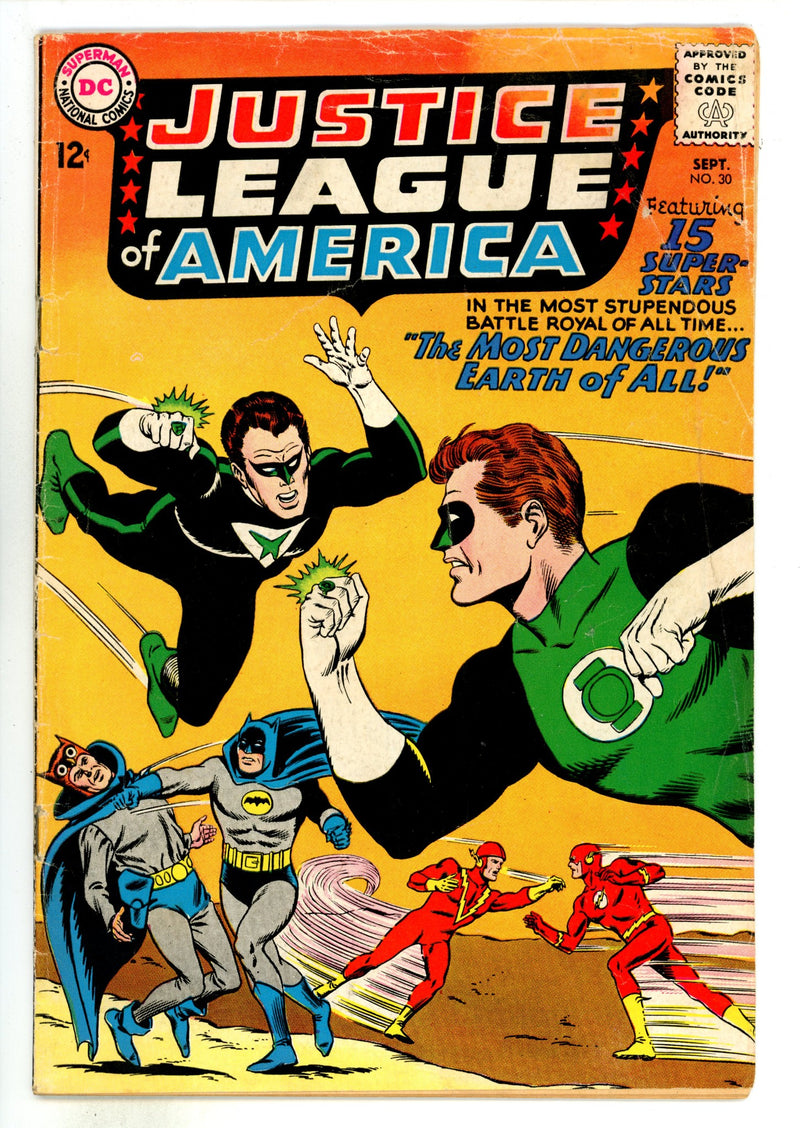 Justice League of America Vol 1 30 VG (4.0) Interior Cover Tape (1964) 