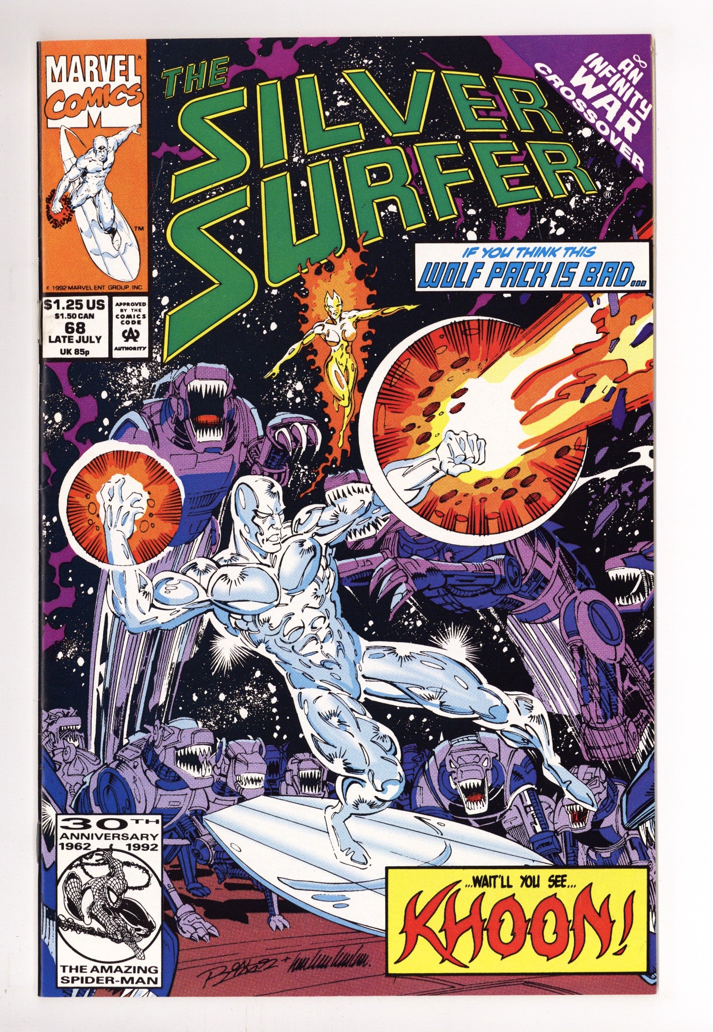 Silver Surfer Vol 3 68 Mid Grade (1992) 