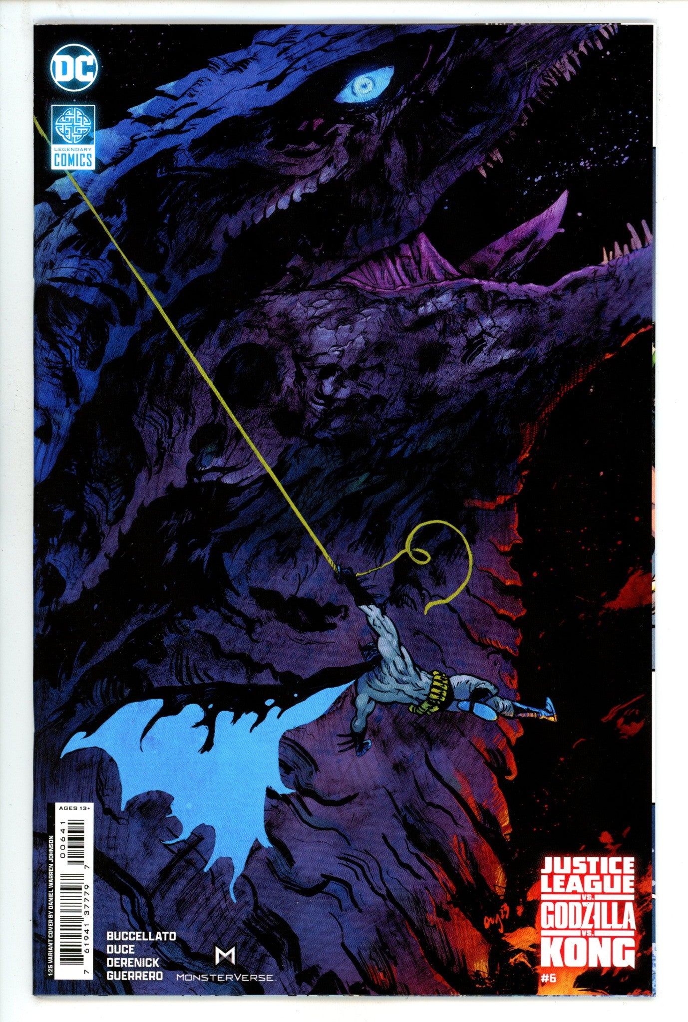 Justice League Vs Godzilla Vs Kong 6 Johnson Incentive Variant NM (2024)