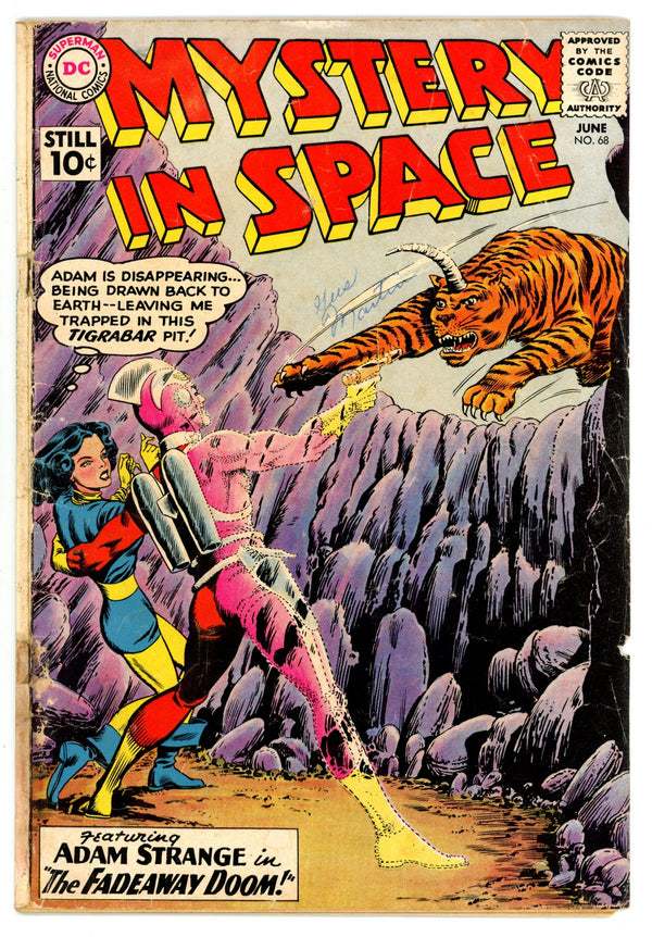 Mystery in Space Vol 1 68 GD (2.0) Page Missing Cover Glued (1961)