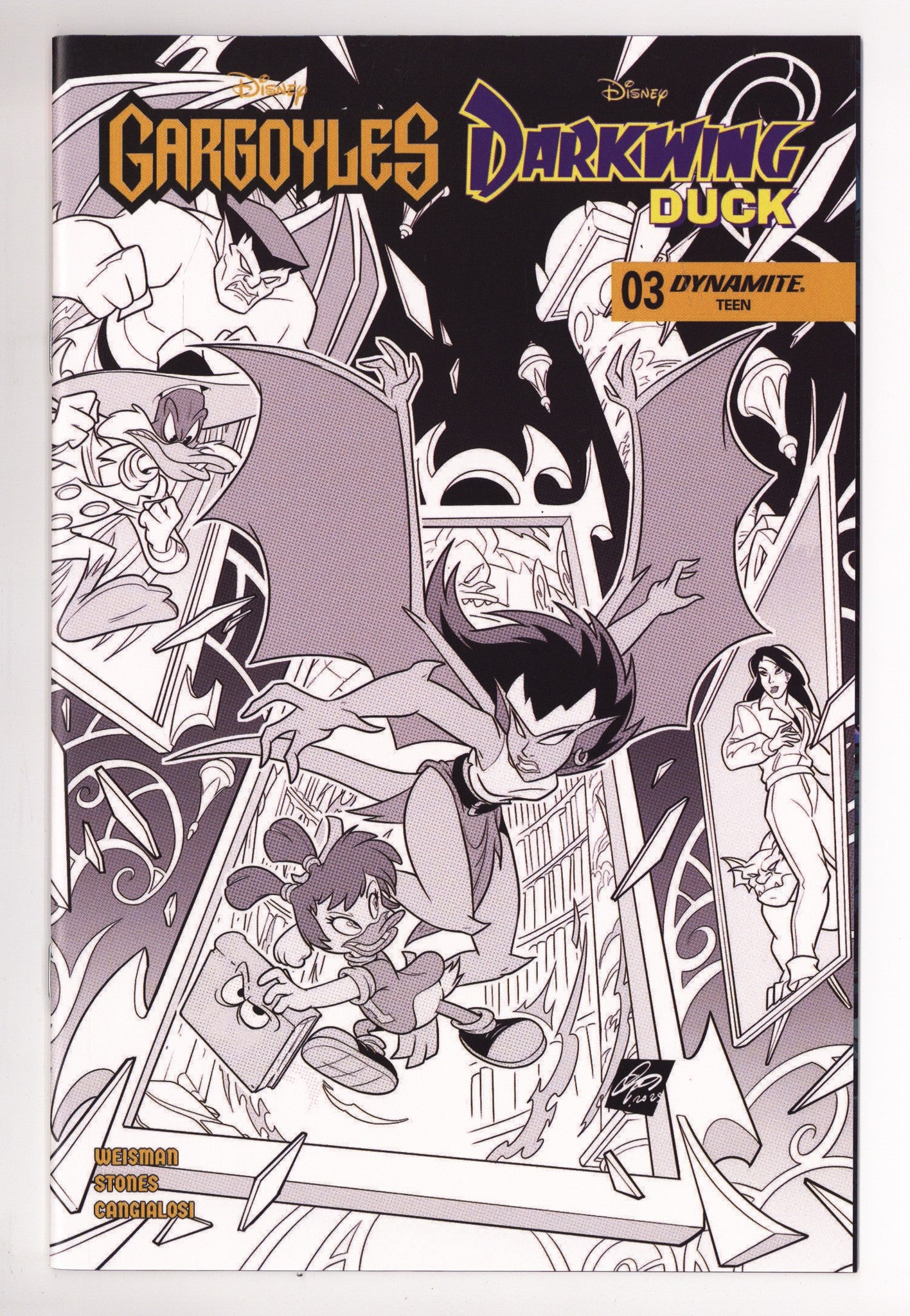 Gargoyles Darkwing Duck 3 Cangialosi B&W Incentive (2026)