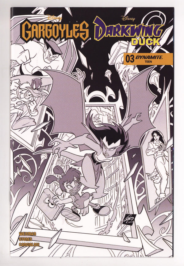 Gargoyles Darkwing Duck 3 Cangialosi B&W Incentive (2026)