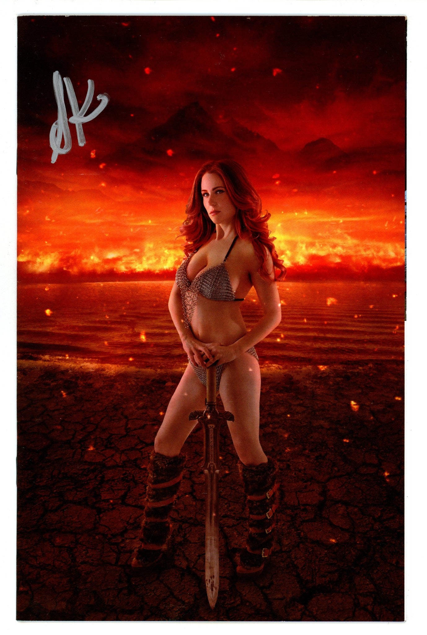 Red Sonja: Age of Chaos 1 VF (8.0) (2020) Cosplay Virgin Variant Signed x Cover Shannon Kingston 