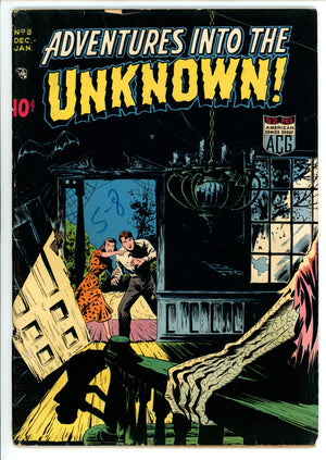 Adventures into the Unknown 8 FN- (5.5) (1949) 