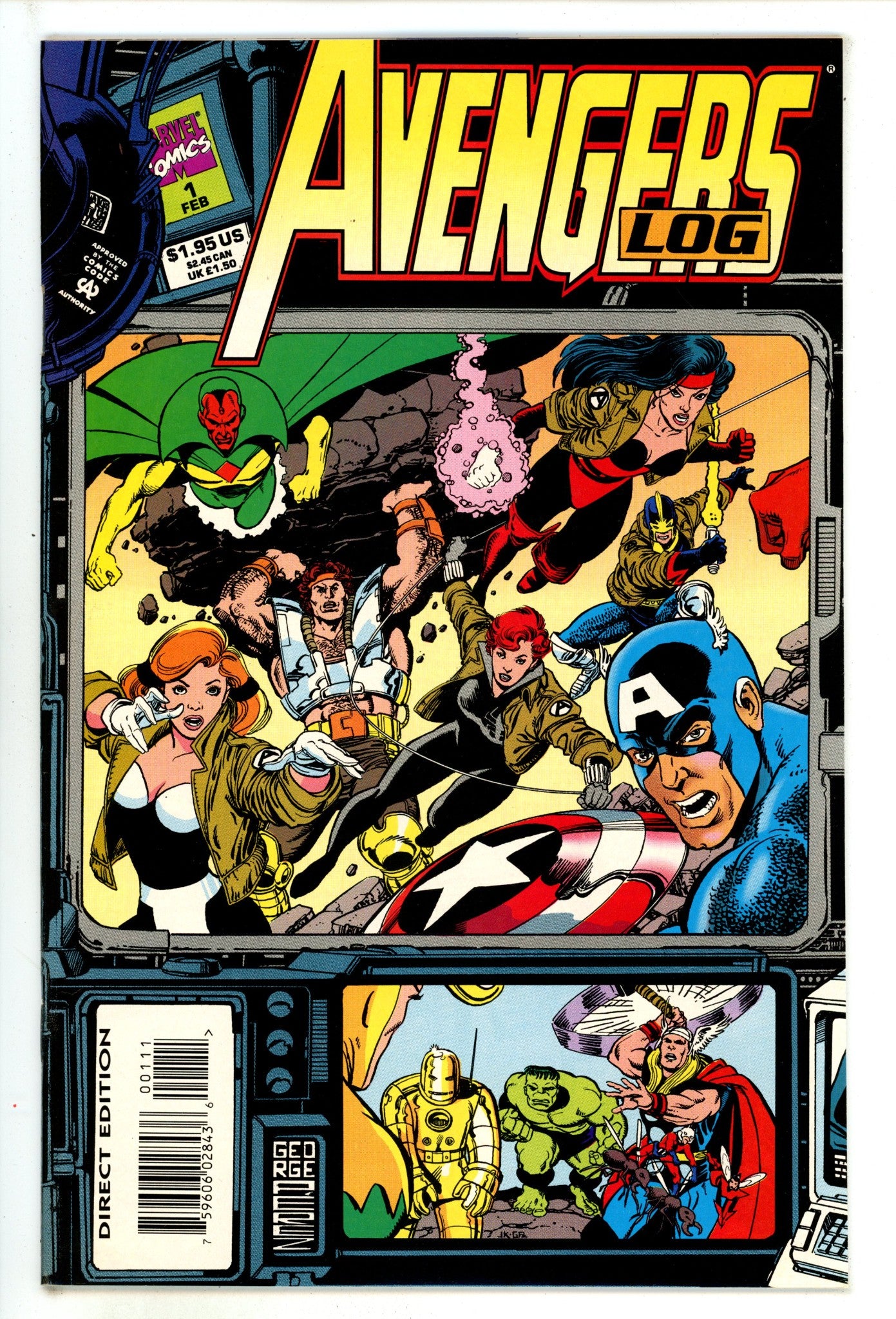 The Avengers Log 1 High Grade (1994) 