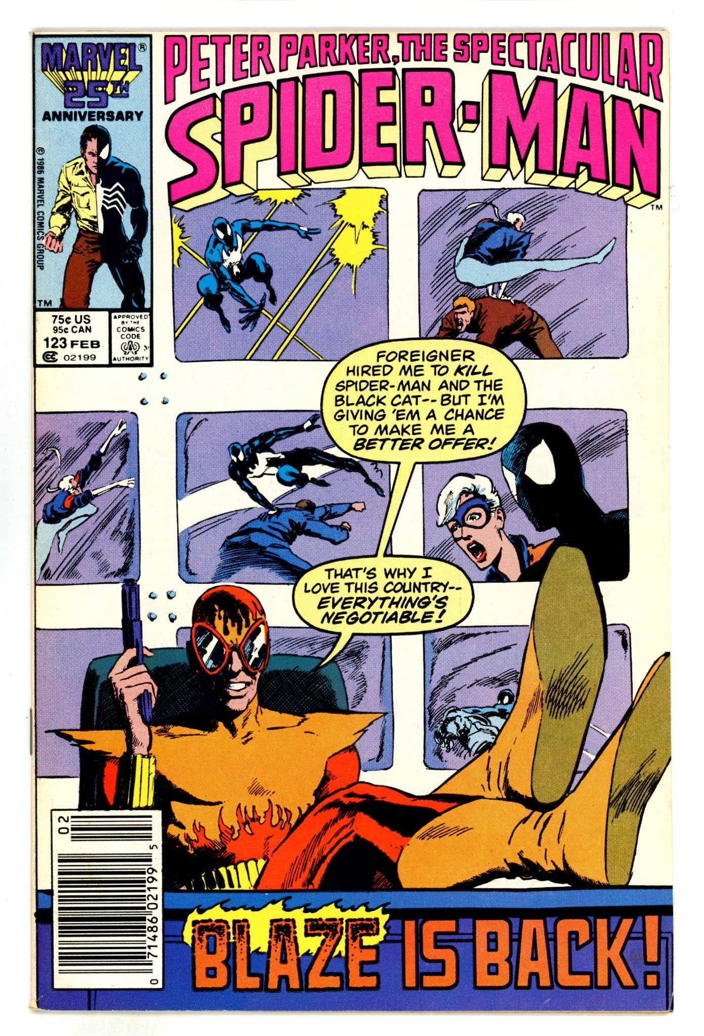 The Spectacular Spider-Man Vol 1 123 Mid Grade (1987) Newsstand 
