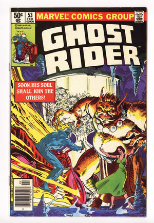 Ghost Rider Vol 1 53 Mid Grade (1981) Newsstand 