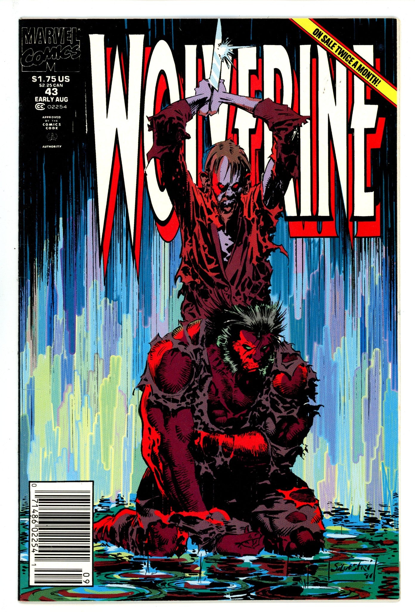 Wolverine Vol 2 43 Mid Grade (1991) Newsstand 